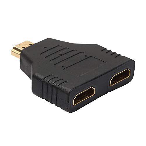 image for wewa98698 HDMI Male to 2 Female Splitter,Compact 1080P HDMI Port Male 