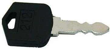 Two (2) D554212 212 Ignition Key Made to fit Various Doosan &amp; Daewoo Forklift Models