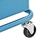 ECR4Kids 4-Tier Metal Rolling Utility Cart - Heavy Duty Mobile Storage Organizer, Turquoise