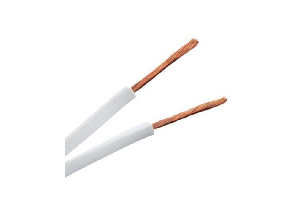 Merriway BH01465 2-Core Round Flex Lawn Mower Strimmer Cable, 3182Y 1.0mm Orange, 10 Metres (33 feet)