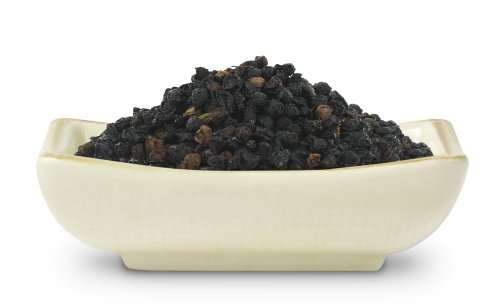 Organic Dried Whole Elderberries (Elder Berries), 1 Pound Bag