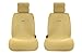 Sojoy Universal Car Seat Covers Four Season Fashionable Car seat Protector for Front 2 Seats 2.0 New Version Honeycomb Cloth (Tan)