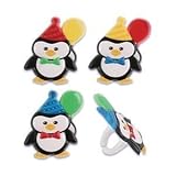 Penguin Birthday Party Cupcake Rings (48-Pack)