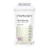 Momcozy Breastmilk Storing Bags, Temp-Sensing