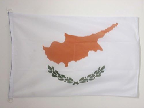 AZ FLAG, Cyprus Flag, 3x5 Ft, External Use, Cypriot Banner Knitted Polyester with Two Plastic Rings, Fade Resistant