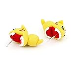Scheppend Polymer Clay Cute Cartoon Tiger Stud Earrings Made by Hand(one pair)