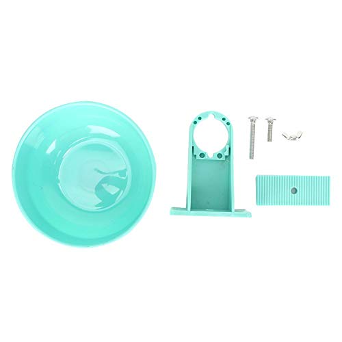 Pet Cage Bowl, Hanging Durable Plastic Feeding Food Water Dish Cage Bowl for Bird Dog Cat Puppy(Blue)