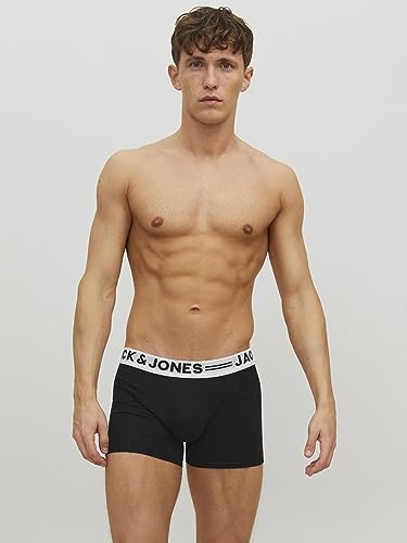 Herren Sense Trunks 3-pack Boxershorts, Schwarz, L EU
