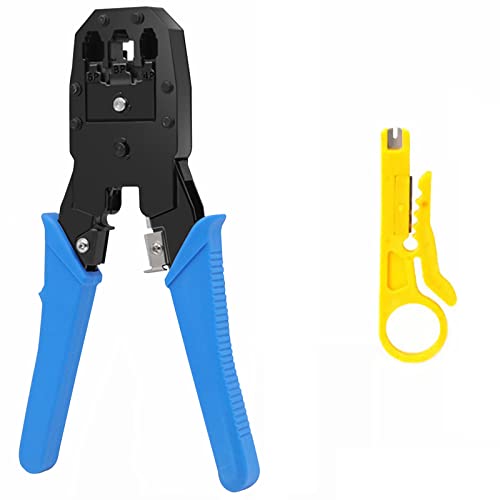 Cable Crimp Pliers, RJ11/RJ14/RJ25/RJ22/RJ45 Crimping Tool, 3In1