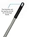 Alpine Industries Commercial Quick-Change Iron Mop Handle - Professional Mopping Tube w/Metal Gripper for Rags - Heavy Duty Stick & Mop Head Replacement Holder (Fiberglass)