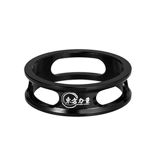 EASTERN POWER Bike Headset Spacer 1-1/8" MTB Headset Spacers Road Bicycle Stem Spacers 10mm x 4, Black