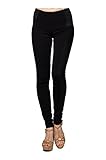 2LUV Women's Mid Rise Skinny Ponte Dress Pants