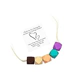 Silicone Teething Necklace For Mom To Wear - BPA Free, Dishwasher Safe, Stylish Teether, Mom Approved Nursing Necklace, BETTER than Baltic Amber To Entertain Your Baby and Ease Sore Gums