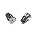 iParaAiluRy Bike Bar End Plugs Handsome Universal Rubber Sponge Aluminum Handlebar Plug (1 Pair, Out Dia. 23mm/28mm, Black/Blue/Golden/Gray/Green/Red)