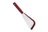 Kuhn Rikon SoftEdge Slotted 12-Inch Spatula, Red Edge And Handle