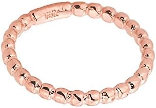 Family Jewelry Solid 10k Rose Gold Beaded Band Baby Ring