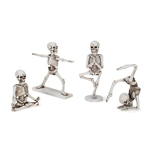 Class Collections Yoga Pose Skeletons Ivory Tone 6