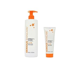 Serious Skincare Serious-C3 Plasma Facial Cleanser for Bright and Hydrated Skin with Bonus 4 Oz. Travel Size | Vitamin C…