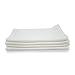 DorDor & GorGor XL Burp Cloth, Bamboo Viscose, White, 19 X 26, 4 Pack
