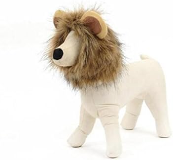 Lovely summer Lion Mane Wig Cat Costume and Small Dog Costume with Complimentary Feathered Catnip Toy - Pet Costumes S