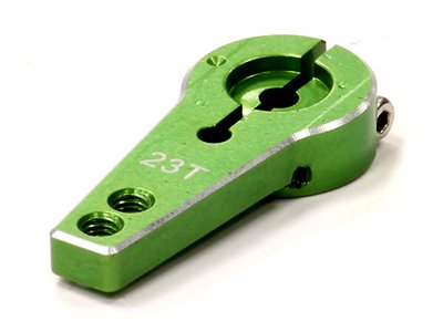 Integy RC Model Hop-ups C23939GREEN Billet Machined Alloy Servo Horn 23T for KO & JR Servo (r=20, 24mm)