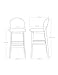 Solid Wood Bar Stool Modern Minimalist Bar High Stool Back Bar Stool Front Desk Cash Register High Stool Home (Color : C)