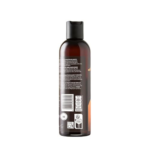 DIVINA BLK Afro Curly Summer Revitalizing After Sun Shampoo for Wavy Curly Super Curly Hair by DIVINA BLK with Aloe and Sunflower Extract (250ml)