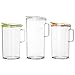 Komax Tritan Plastic Pitcher With Lid | 60-oz (1.8-quart) Water Pitcher With Green Lid | Compact Water, Tea, Lemonade, Milk, Sangria Pitcher | Square BPA-Free Water Pitcher