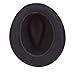 Dorfman Hat Co. Men's Wool Felt Snap Brim Hat (X-Large, Black)