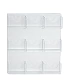 Azar Displays 252092 Nine Pocket Bi-Fold Brochure