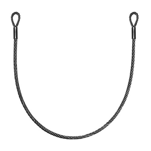 Loos CT-G44XXAA-0120 Cable Assembly, Galvanized, 1/8", Bare, Loop and Loop, 1' Long, +/- 0.125"