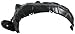 CPP Front Driver Side Left Splash Shield Fender Liner for 2010-2015 Toyota Prius