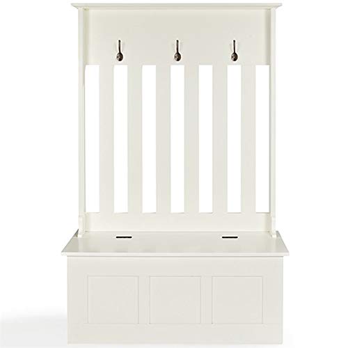 Pemberly Row Entryway Hall Tree with Lift Top Storage Bench and Coat