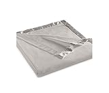 Martha Stewart Easy Care Soft Fleece Blanket (King, Gray)