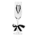 Mr and Mrs Champagne Glasses for Bride and Groom Wedding and Engagement Flutes Set by Gift Boutique