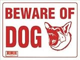 9" x 12" Beware Of Dog Sign