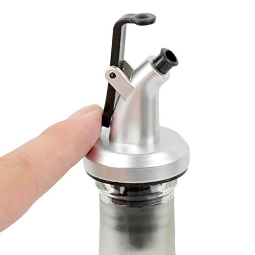 Olive Oil Spout, Oil And Vinegar Dispenser Pour Spouts With Attached Cap for Easy Cover, Perfect Choice for Olive Oil Bottle Pourers and Spout 10-PCS
