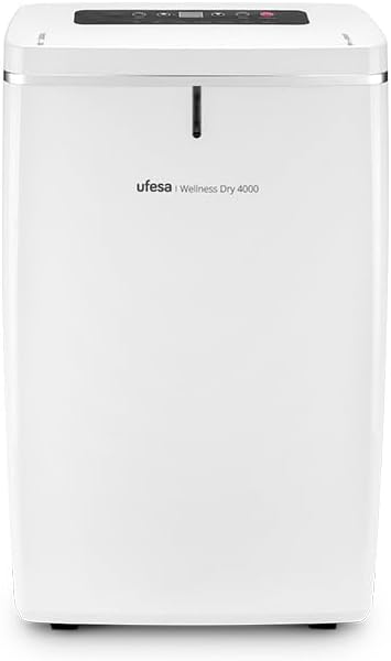 Wellness Dry 4000 Luftentfeuchter 16L/24h, Leise 43 dB, Feuchtigkeitssensor, Wäschetrocknungsfunktion und Luftreinigung, 5L Tank, 24h Timer, Bis zu 30 m², Automatische Abschaltung