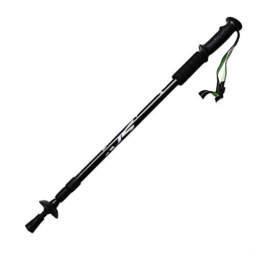 Trekking Poles, Ultralight Anti Shock Collapsible Hiking Walking Sticks with Sweat Absorbing EVA Grips,Tungsten Tips and Flip Locks for Men Women Kids (Black-Pioneer)