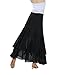 CISMARK® Elegant Ballroom Dancing Waltz Dance Party Long Swing Mesh Skirt