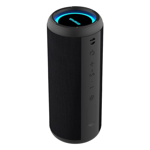 Aiwa Bocina Portatil Bluetooth AW-KF4 20W RMS Portátil con Luces LED, Batería Recargable, Resistente al Agua y Polvo, Conectividad USB/AUX/Bluetooth, Sonido Potente para Viajes y Hogar