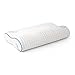 Plixio Memory Foam Contour Pillow for Sleeping - Side Sleeper Neck Support Cervical Bed Pillow with Hypoallergenic Bamboo Cover (Standard Size)