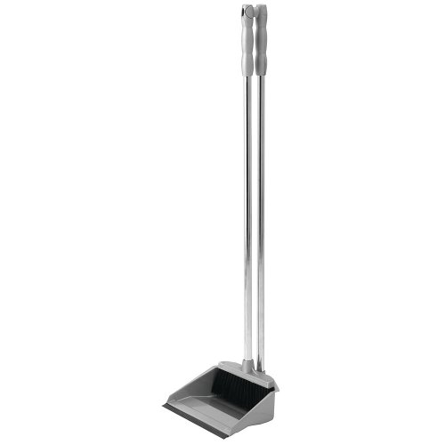 [- Addis Long Handle Dustpan & Broom Metallic  -]