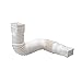 Flex-Drain 85010 Downspout Extension, White primary