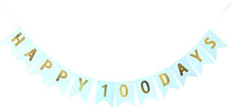 Happy 100 Days Paper Garland Letters Bunting Fish Tail Banner