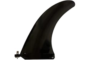 bohally 10" Surf & SUP Fin - with No Tool Fin Screw - 10 inch Center Fin for Longboard, Surfboard & Paddleboard