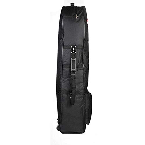 image for B-pretty Portable Padded Golf Bag Durable Travel Cover Case with Wheel