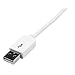 StarTech.com 0.3m 11-Inch Short Apple 30-Pin Dock Connector to USB Cable with Stepped Connector for iPad, iPhone and iPod (USB2ADC30CM)