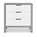 Carter's by DaVinci Colby 3-Drawer Dresser in Grey and White