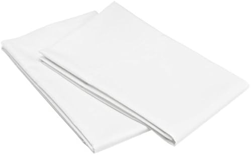 SDS New Hotel Collection 500 Thread Count 100% Egyptian Cotton Pillowcases Solid Standard White